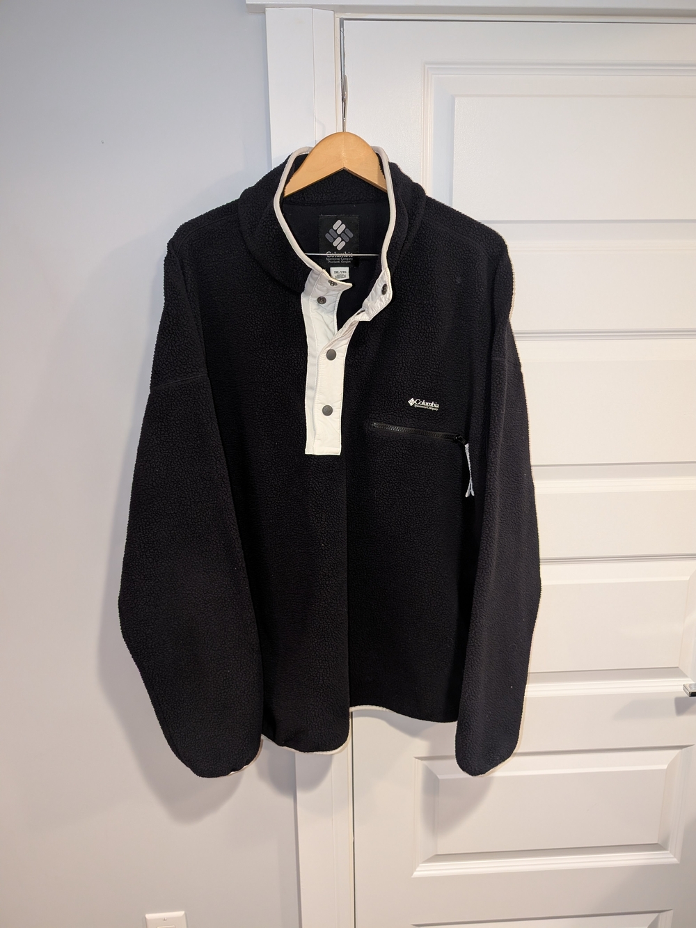 Columbia Men's Black Helvetia II Half Snap Fleece Sherpa Pullover